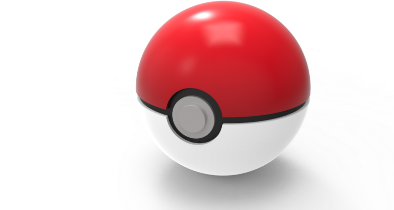 Pokeball Cad (800x450), Png Download