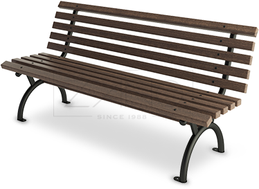 Metal Park Bench- Comfortable Model With Classic Design - Bench (450x330), Png Download