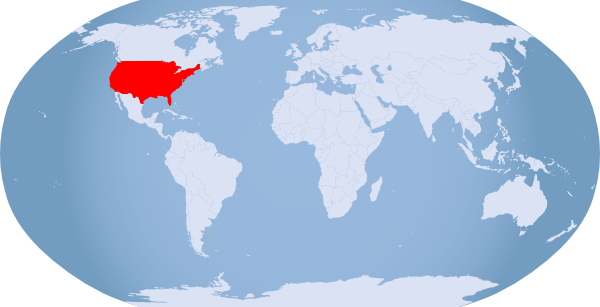 Usa On The World Map 15 Globe Highlighted Clip Art - Central America On A Globe (600x307), Png Download