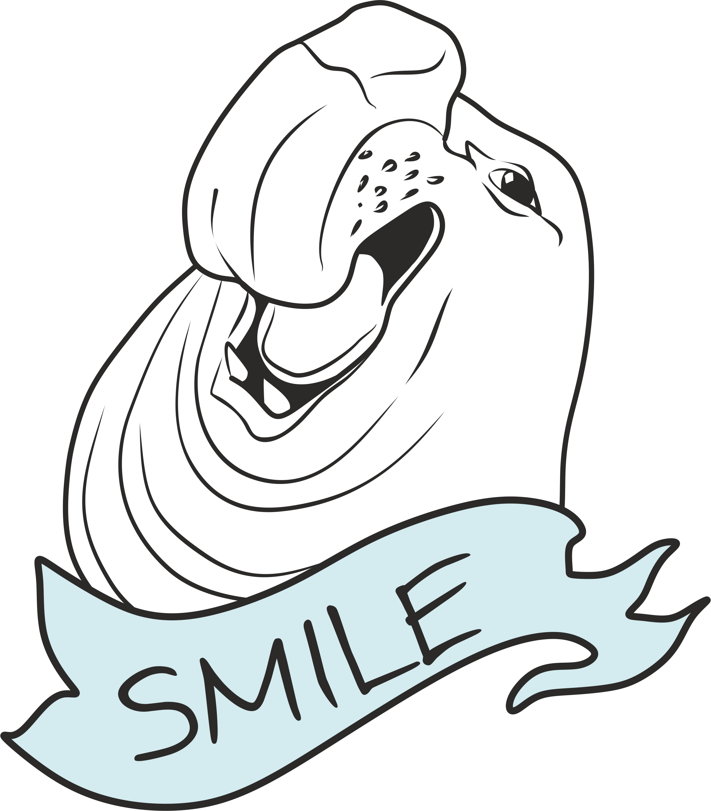 Elephant Seal (2383x2718), Png Download