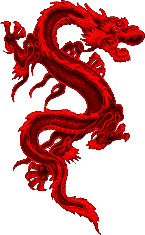 Red Chinese Dragon Png - Blue Dragon (469x758), Png Download