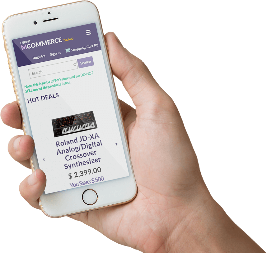 Cerait Mcommerce Slider Img - Mobile App (858x812), Png Download