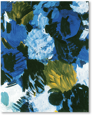 Ernst Wilhelm Nay - Blue (434x495), Png Download