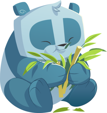 Panda Eating Bamboo - Wiki (451x480), Png Download