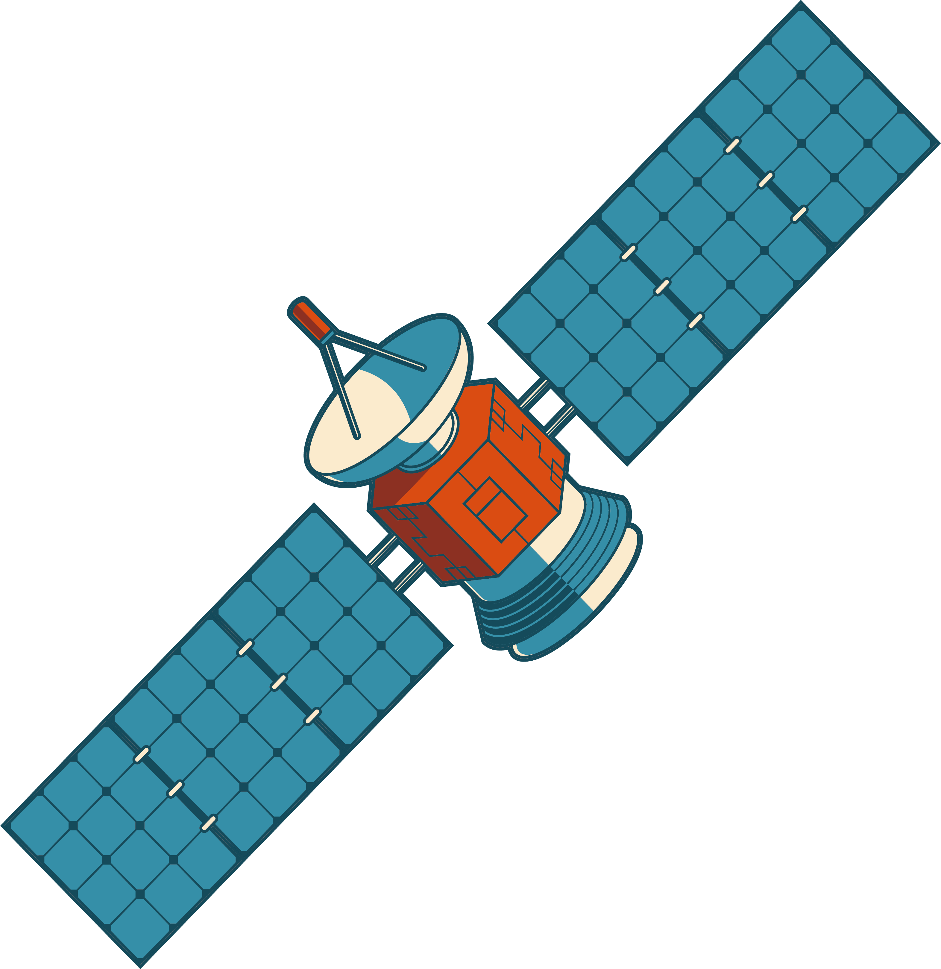 Jpg Library Download Nilesat Clip Art Satellites In - Satellite Pic Clip Art (3144x3237), Png Download