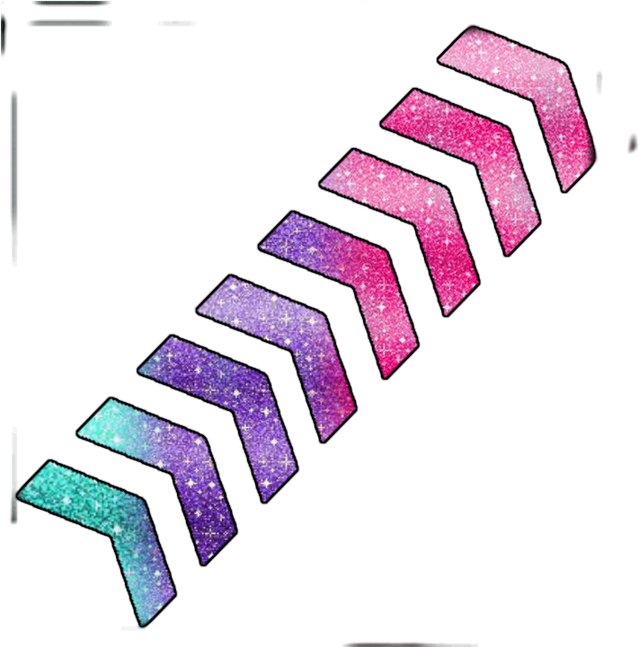 More Like Flechas Glitter Png By Delbelieberselenatic - Pink And Purple Arrow (720x720), Png Download