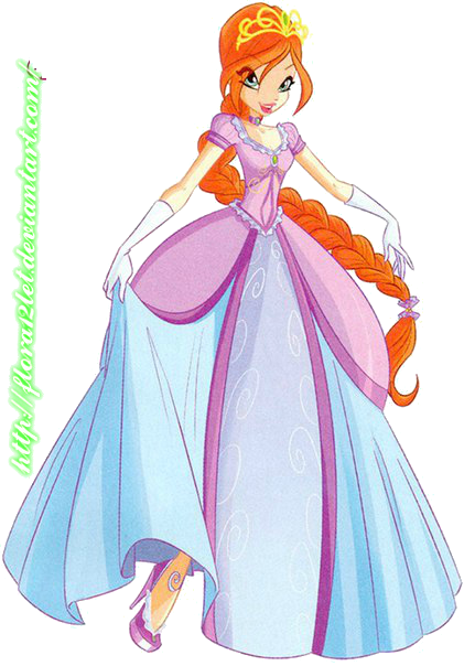 Bloom Royal Dress - Winx Club Bloom Princess (421x604), Png Download