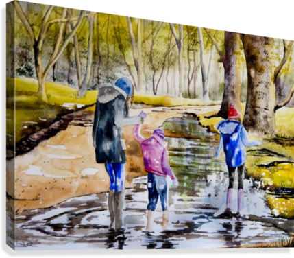 A Big Splash Canvas Print - Art (429x376), Png Download