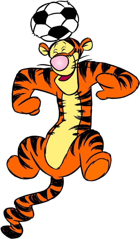 Free Png Tigger And Football Png Images Transparent - Tigger Winnie The Pooh Png (480x823), Png Download