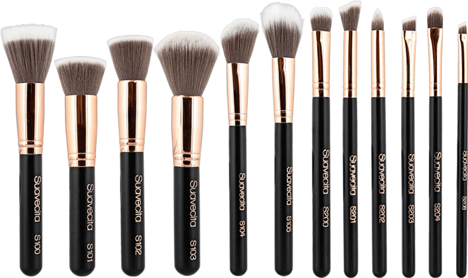 Full Makeup Brush Set Make Up Brushes Png Full Size Png Download Seekpng