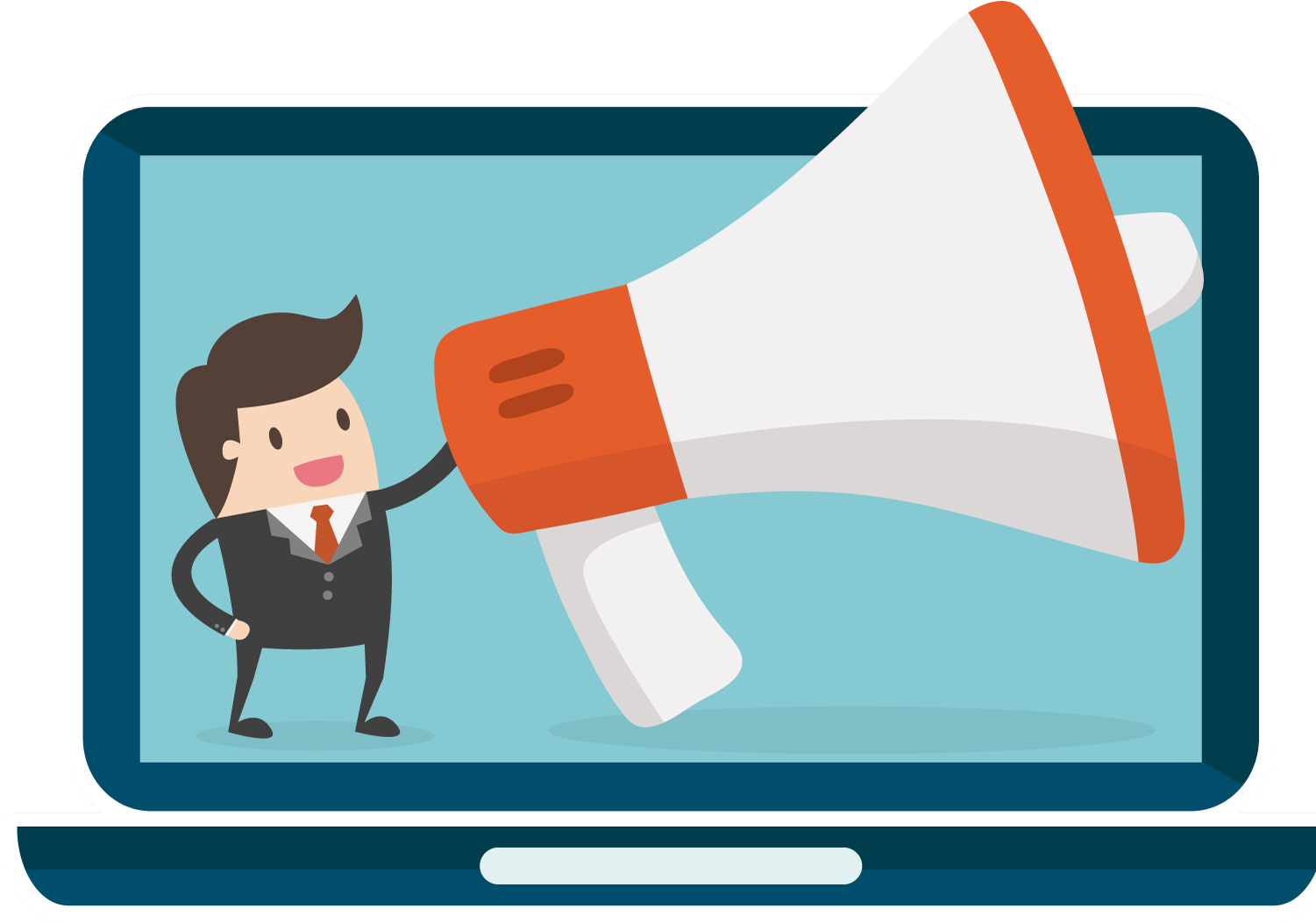 Transparent Stock Advertising Clipart Megaphone - Imagens Para Anuncios (1500x1093), Png Download