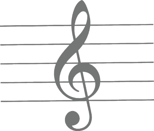 Black Treble Clef - Treble Clef In Music (500x426), Png Download