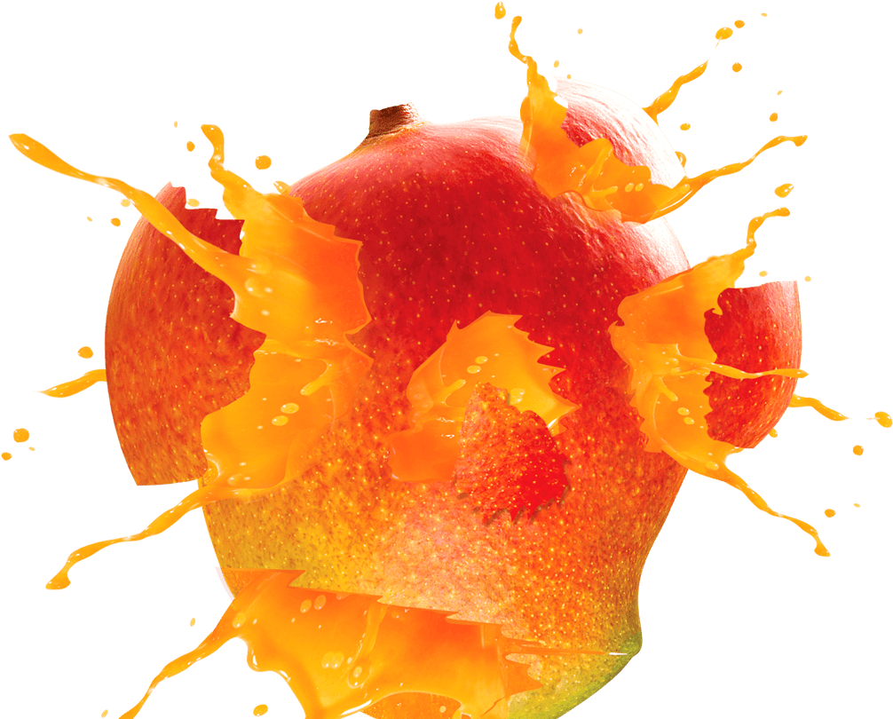 Mango Fruit Splash Png (1218x811), Png Download