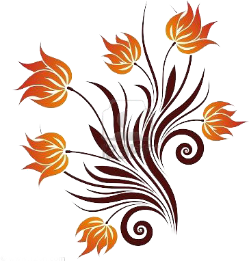 Abstract Vector Isolated On White Floral Swirl1 - Swirl Vector Designs Png (400x400), Png Download