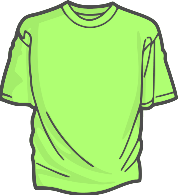 Green Clipart Tshirt - Gelbes T Shirt Clipart (600x655), Png Download