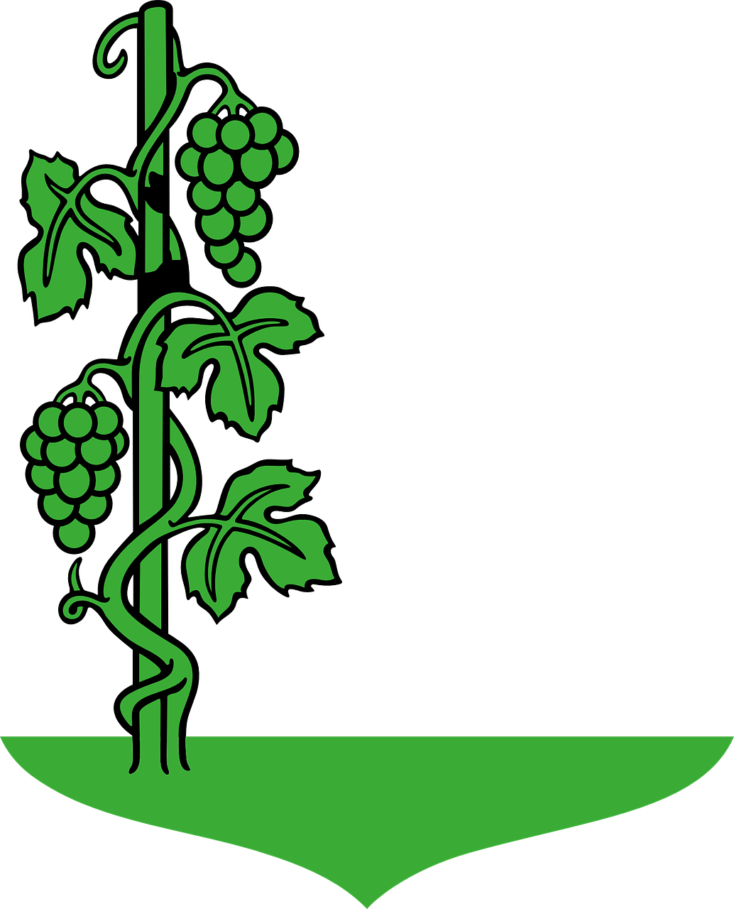 Grape Tree Clip Art Free Vector 4vector - Grape Tree Clipart (480x594), Png Download