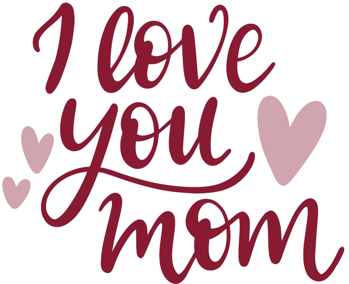 I Love You Mom Png Image - Calligraphy (744x592), Png Download