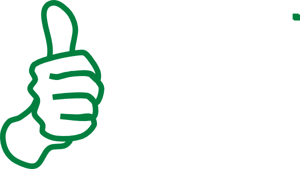 Thumbs Up White Sand Clip Art - Thumbs Up White Png (600x338), Png Download