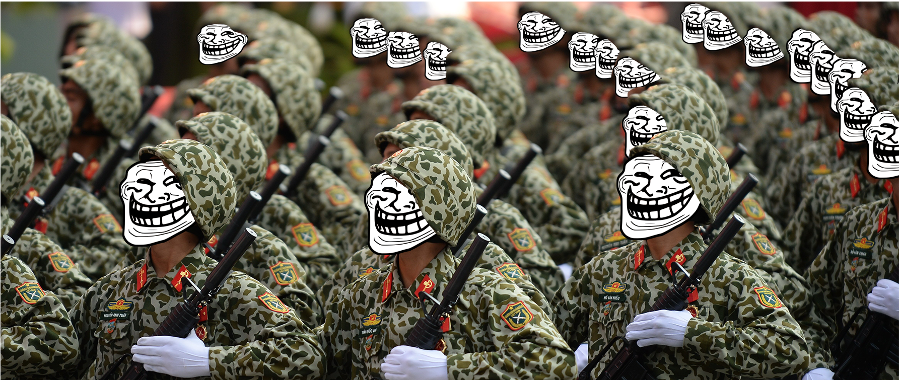 Vietnam's “cyber-troop” Announcement Fuels Concern - Army Of Internet Trolls (1890x1417), Png Download