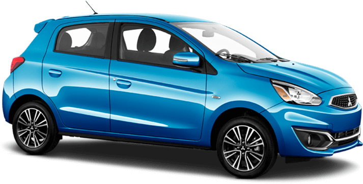 Sapphire Blue Metallic 2018 Mitsubishi Mirage Exterior - Mitsubishi Mirage 2018 Blue (940x460), Png Download