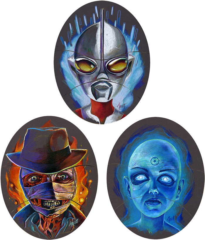 Mighty Men Monster Maker Tryptych Original - Mask (780x900), Png Download