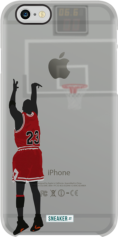 Michael Jordan's The Last Shot On Iphone 6 And 6 Case - Jordan Apple Phonecase (580x905), Png Download