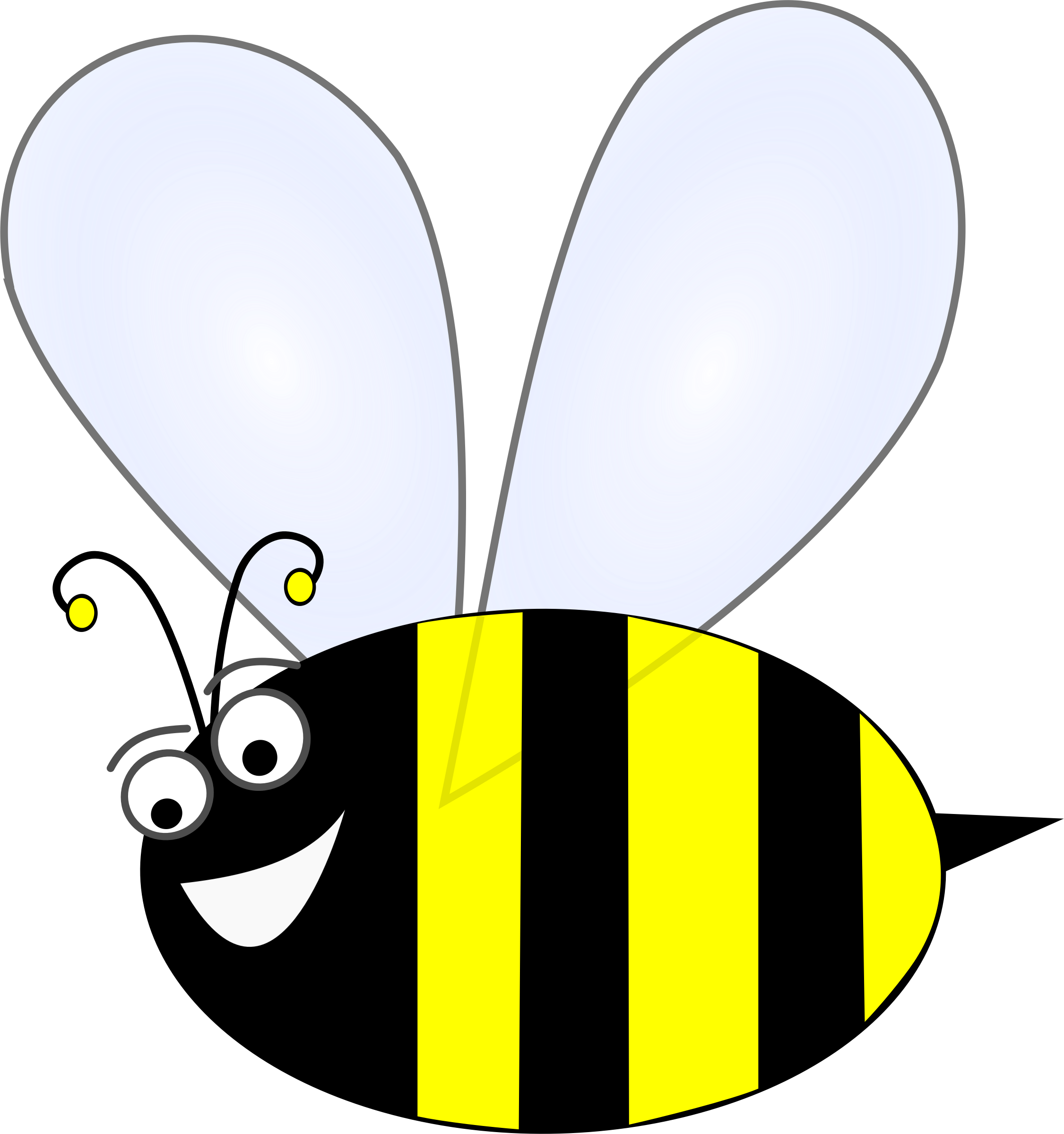 Clip Art Stock Bumble Bee Flying Clipart - Clip Art Honey Bee (2251x2399), Png Download
