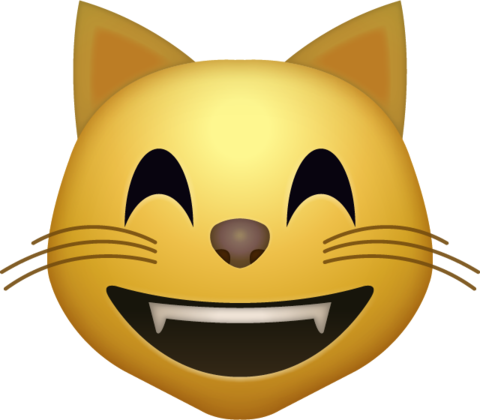 Cat Emoji Png (480x420), Png Download
