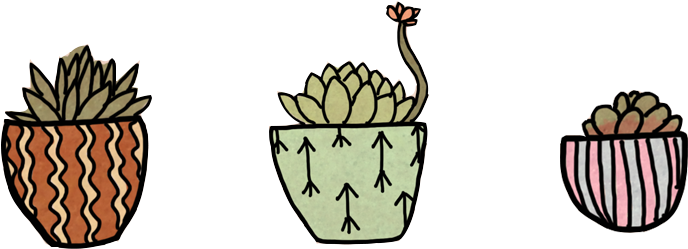 Love Succulents Learn How To Bring The Joy Of The Outdoors - Succulent Drawing Transparent Background (800x300), Png Download
