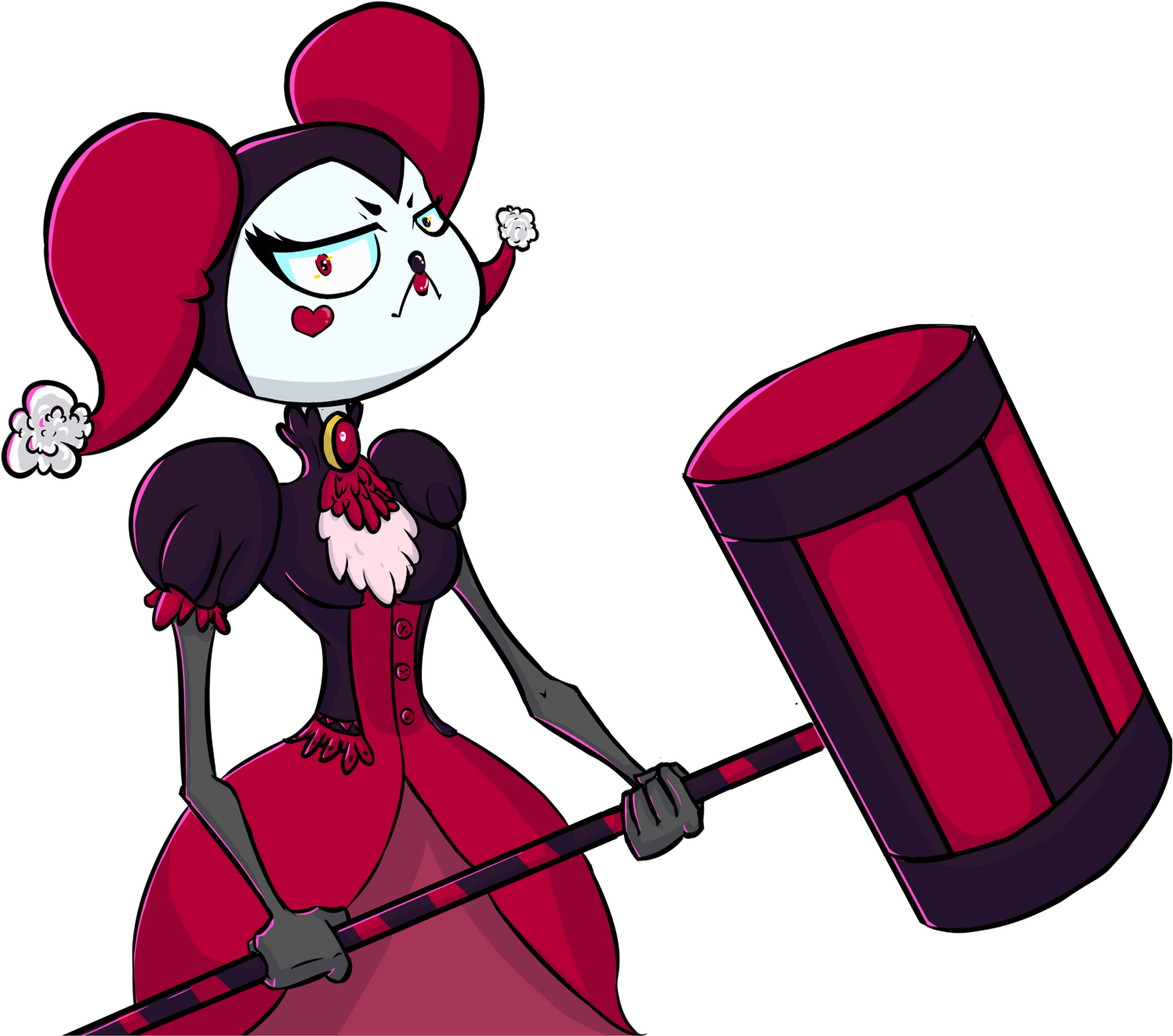Harley Quinn - Cartoon (2894x4093), Png Download