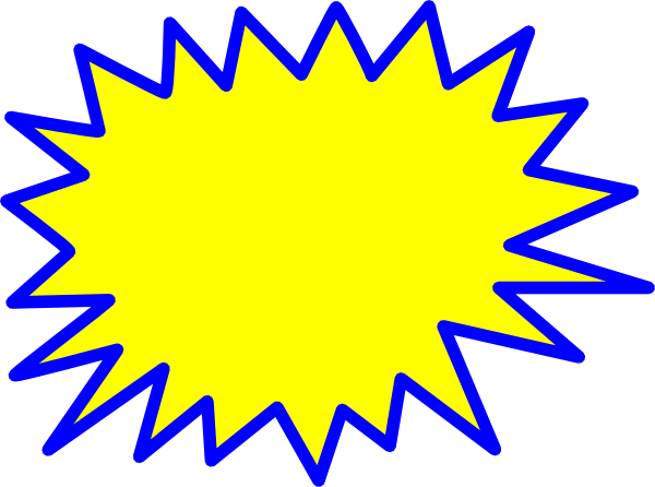 Explosion Blank Pow Clip - Explosion Png (600x446), Png Download