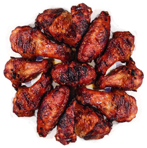 Chicken Wings Right - Tandoori Wings Png (500x525), Png Download