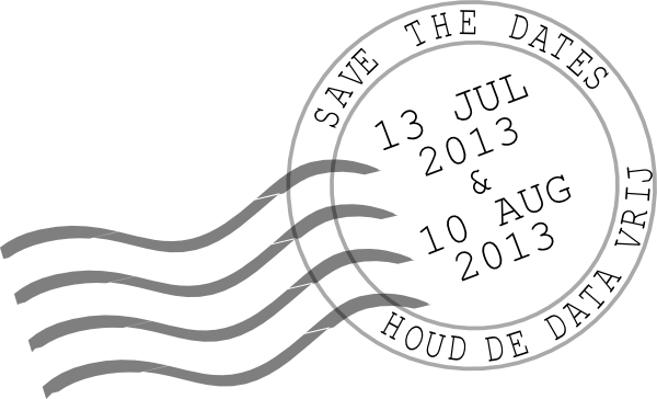 Png Free Library Dutch English Postmark At Clker Com - Circle (600x364), Png Download