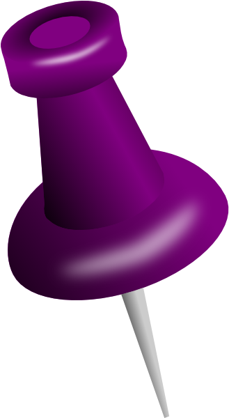 Freeuse Library Purple Tack Clip Art At Clker - Tack Clipart (336x599), Png Download
