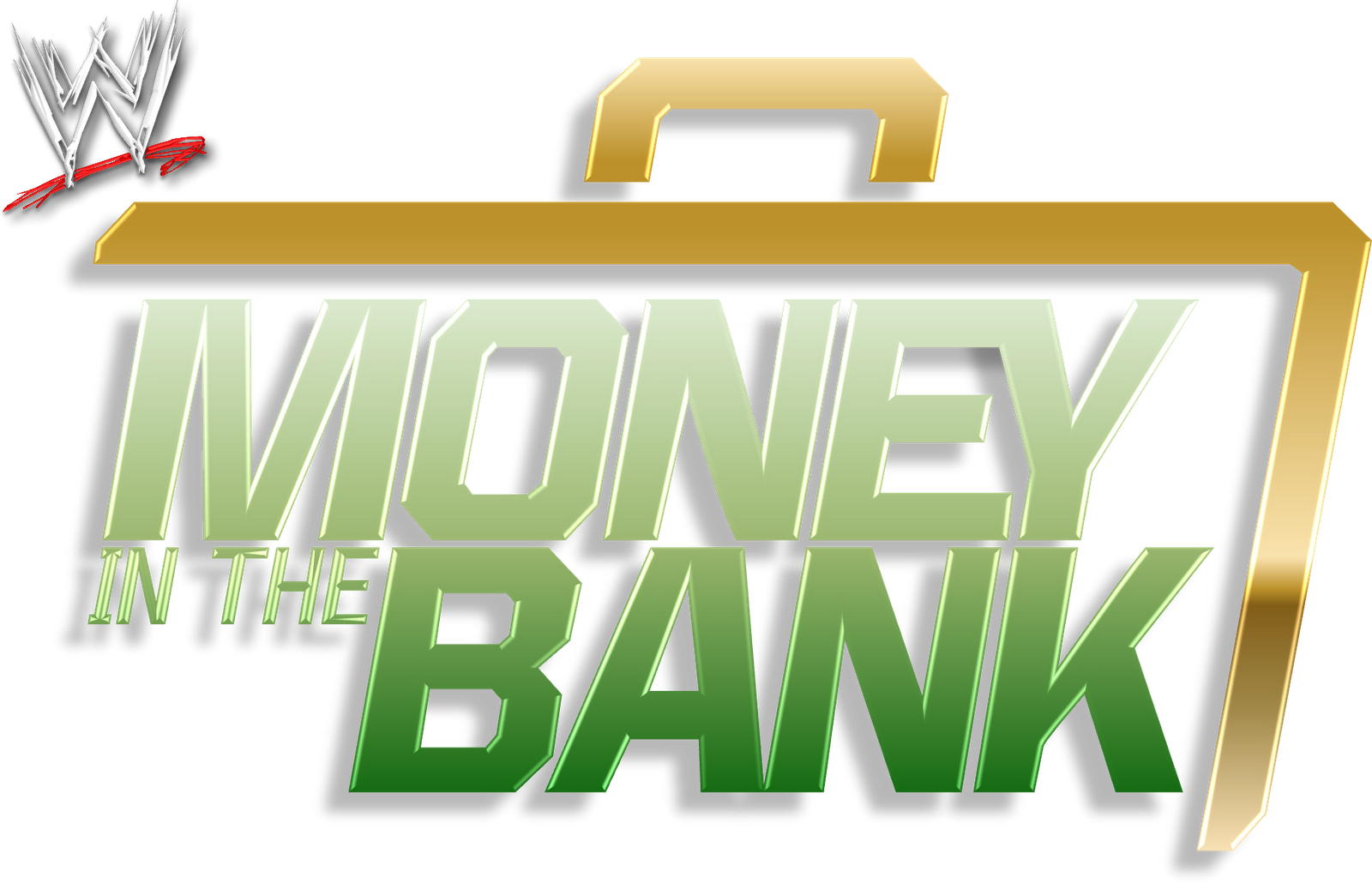 Another Wwe Logo Update And This Time Is A Past Wwe - Money In The Bank Logo Png (1600x1030), Png Download