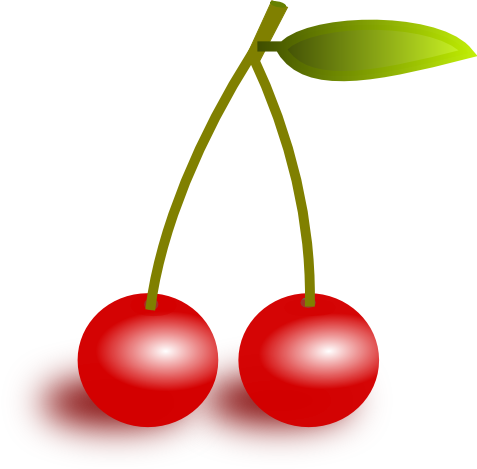 Png Cherry Clipart - Cherry Border Clip Art (477x469), Png Download