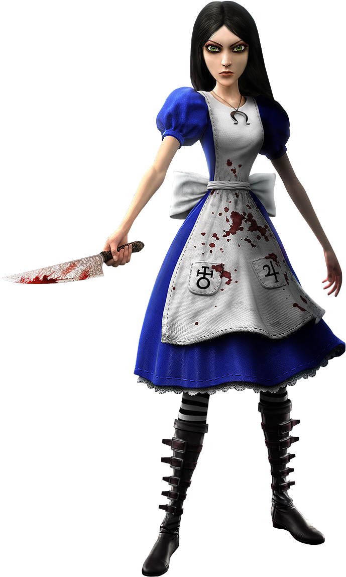 Alice Render - Alice Madness Returns Wonderland Dress (695x1153), Png Download