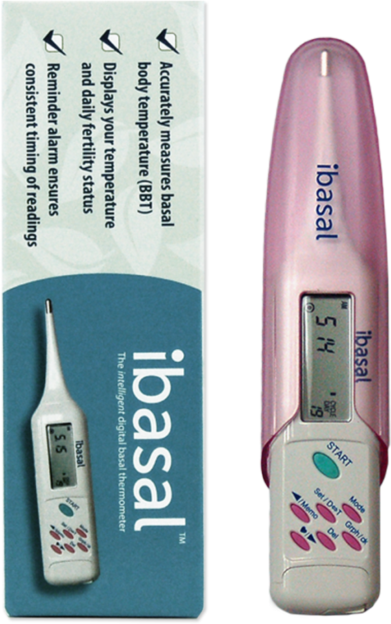 Ibasal Thermometer - Digital Basal Thermometer (871x1024), Png Download