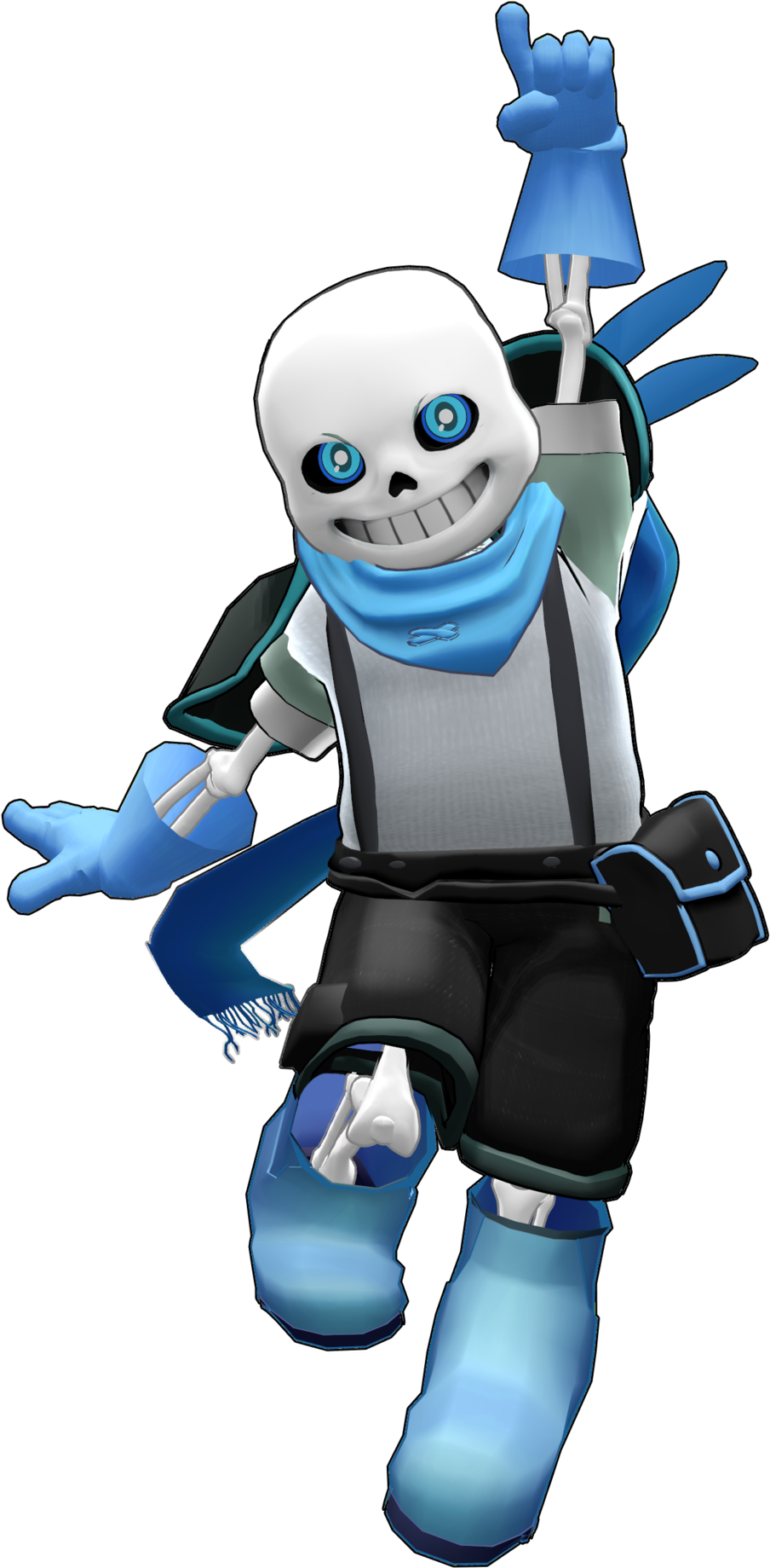 Undertale T-shirt Robot Technology Cartoon Product - Underswap Sans Model (1024x1874), Png Download
