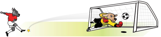 Soccer, Football, Goal, Ball, Dog - Soccer Goal Clipart (680x340), Png Download