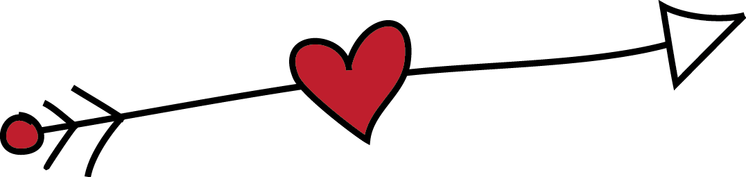 Picture - Flecha Com Coração Png (1076x255), Png Download