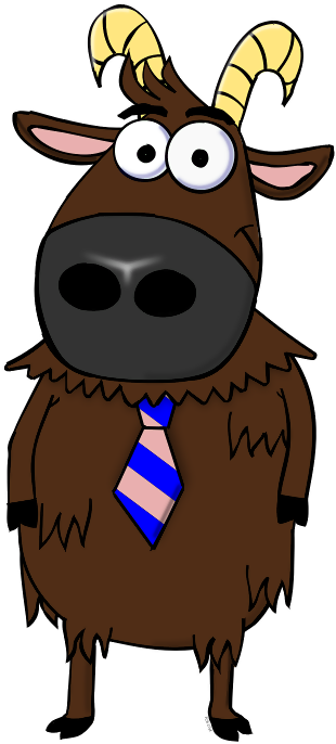 A Reliable Sheep - Tahr Cartoon (566x800), Png Download