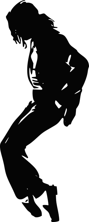 My Next Book - Michael Jackson Dancing Silhouette (300x746), Png Download