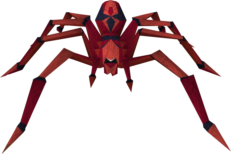 Deadly Red Spider - Red Spider Png (979x653), Png Download