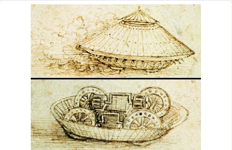 Leonard De Vinci Tank (761x493), Png Download