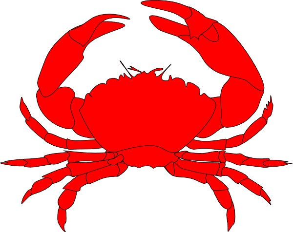 Cartoon Crab Png Best For Food Barf - Clip Art Crab (600x476), Png Download
