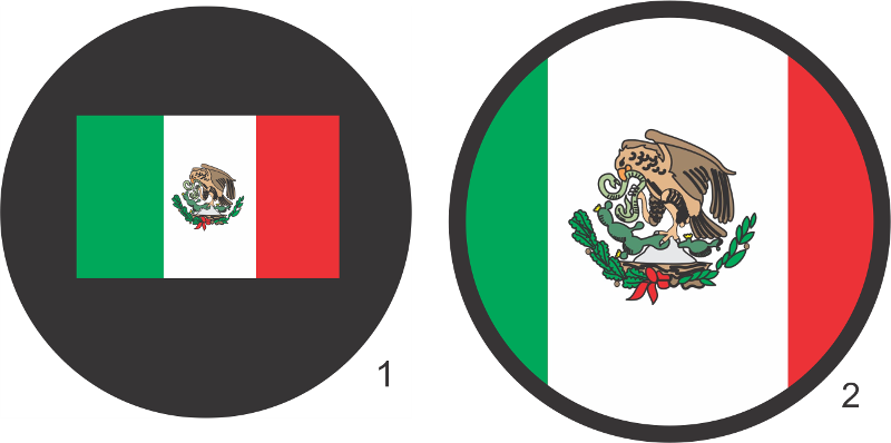 Mexico Spanish Flag Spanish Flag Ornament (oval) (800x398), Png Download