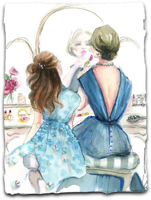 Mother's Day May - Imagenes De Madre E Hija Dibujos (524x689), Png Download