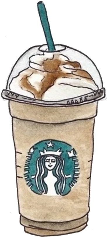 Drawn Starbucks Strawberry - Starbucks Drawing (700x1079), Png Download