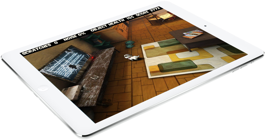 Kitty Scratch Game App On Apple Ipad Device - Apple Ipad Family (913x488), Png Download